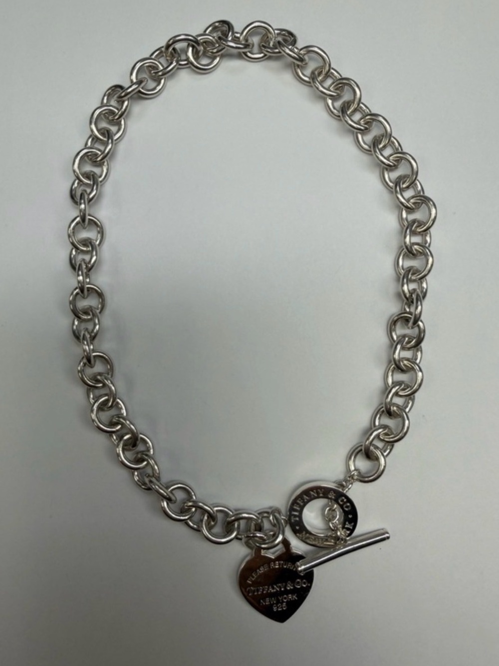 Tiffany & Co. Silver Heart-Tag Necklace